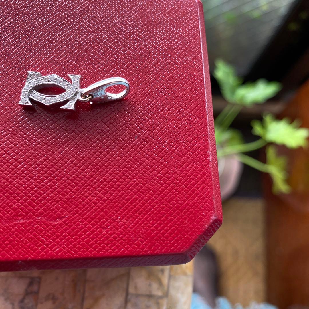 CARTIER 2Cダイヤモンドチャームペンダントトップ