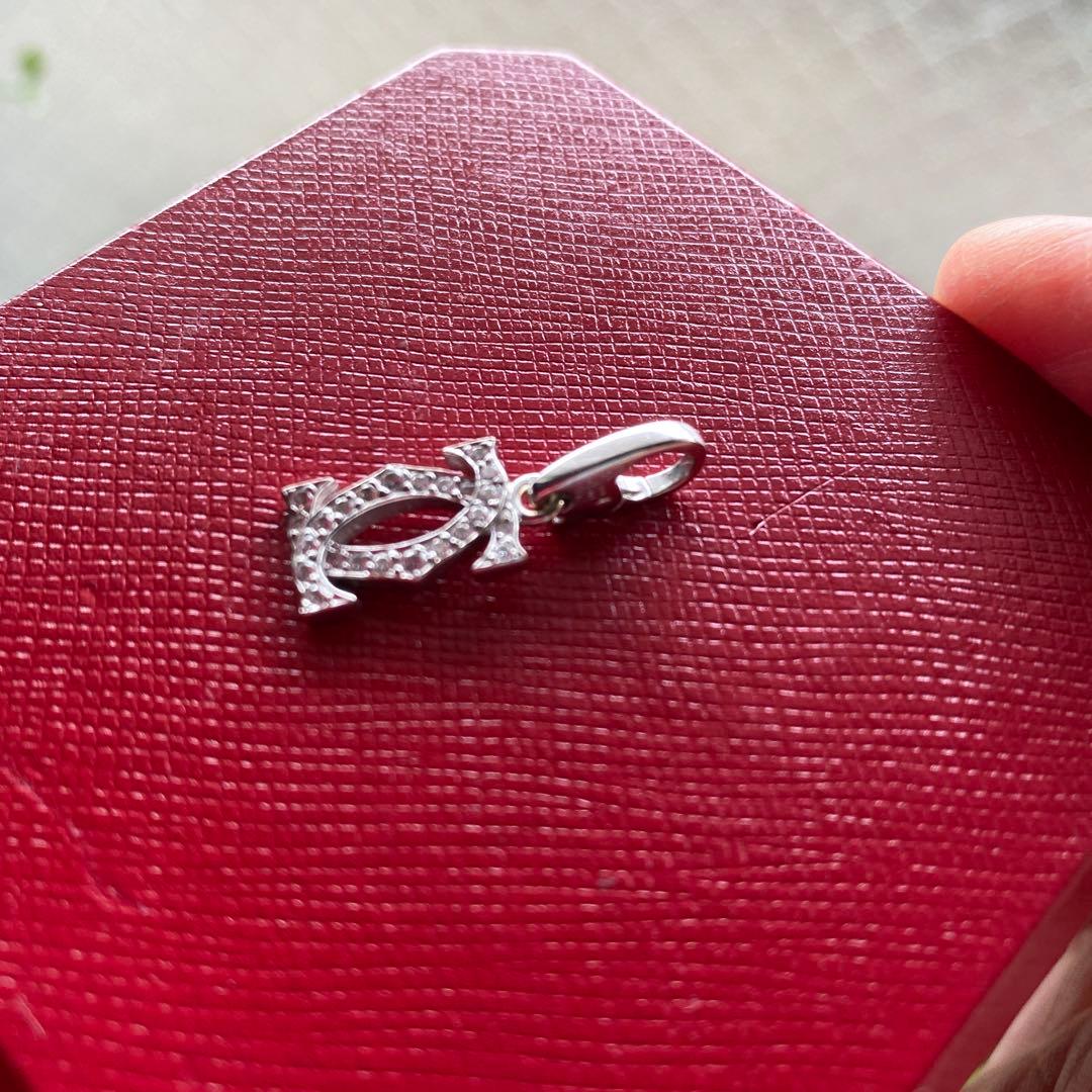 CARTIER 2Cダイヤモンドチャームペンダントトップ