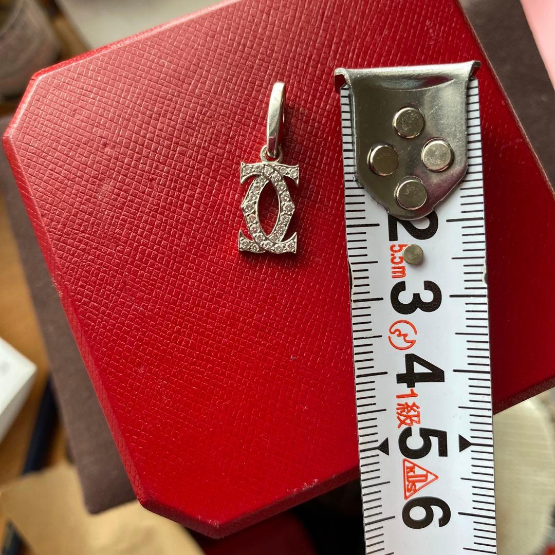 CARTIER 2Cダイヤモンドチャームペンダントトップ