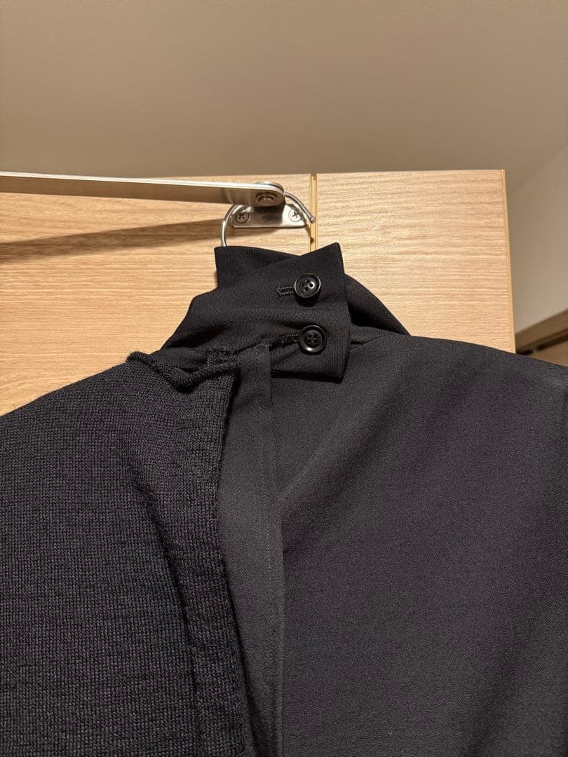 ヨウジヤマモト ワイズ ジャケット ニット 切替 アシンメトリー 再構築