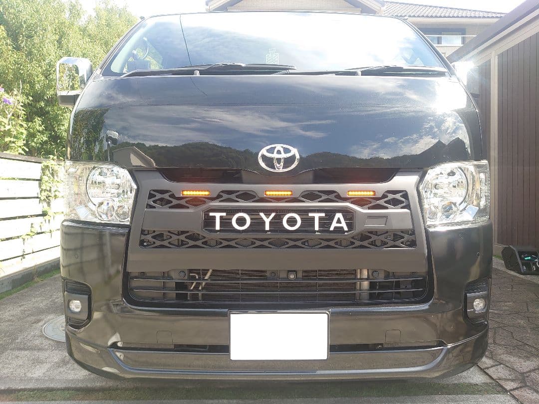 ハイエース 標準ボディ用 グリル LEDマーカーセット オフロード アメリカン