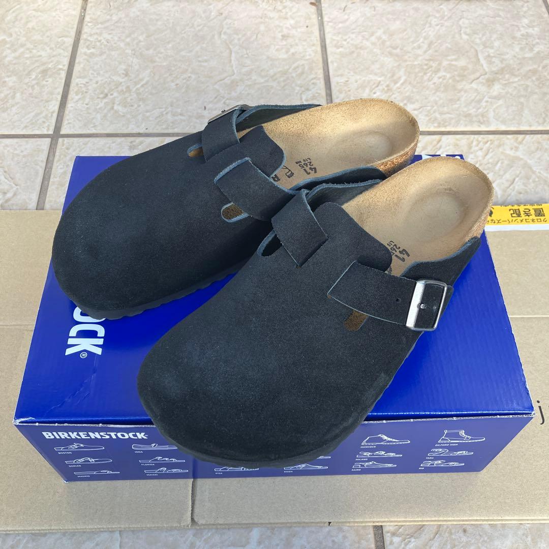 BIRKENSTOCK ブラック ボストン　レギュラー幅 41 ブラック