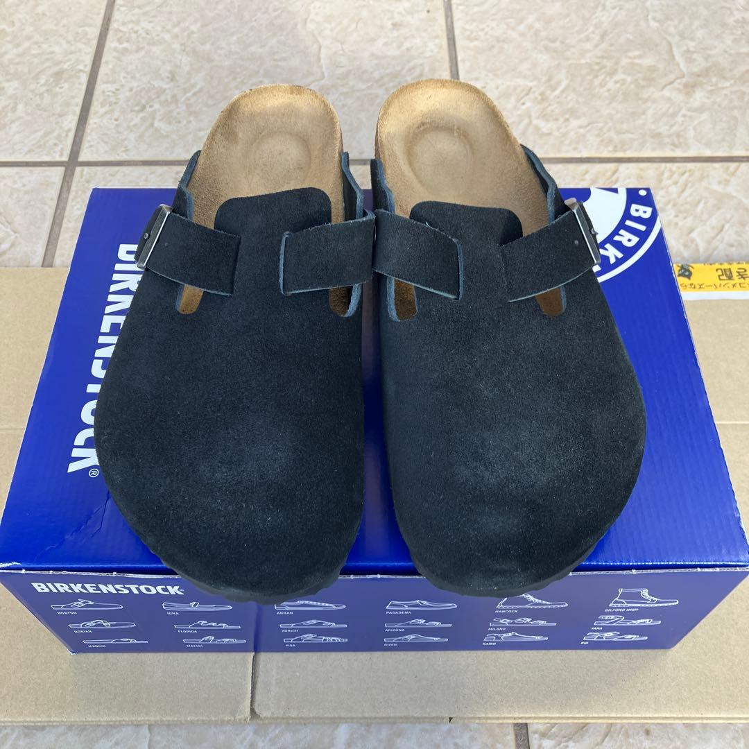 BIRKENSTOCK ブラック ボストン　レギュラー幅 41 ブラック