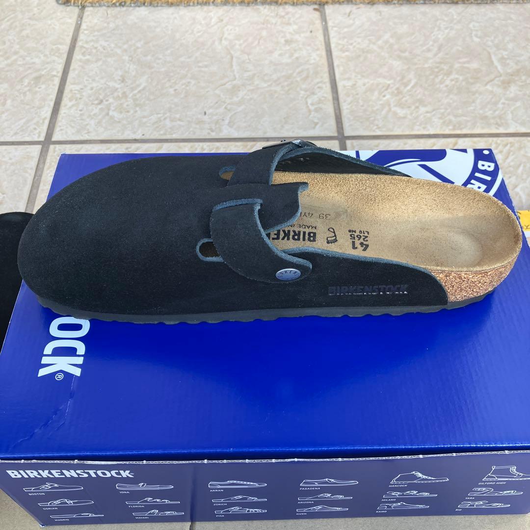 BIRKENSTOCK ブラック ボストン　レギュラー幅 41 ブラック