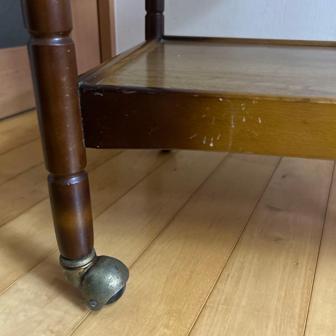 はづ！！　昭和レトロ！ヴィンテージ！マツダ　松田産業　木製キッチンワゴン