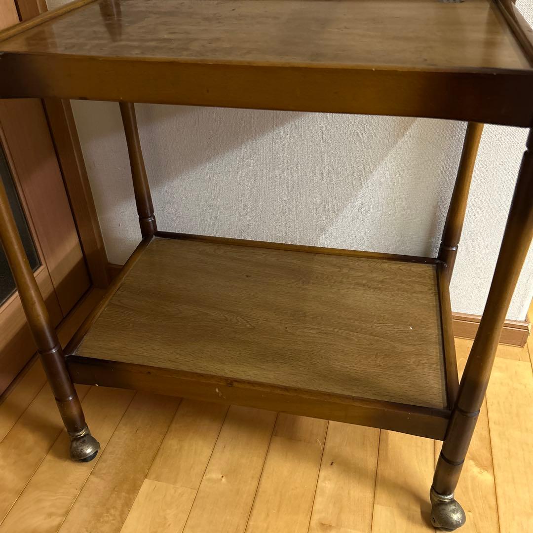 はづ！！　昭和レトロ！ヴィンテージ！マツダ　松田産業　木製キッチンワゴン