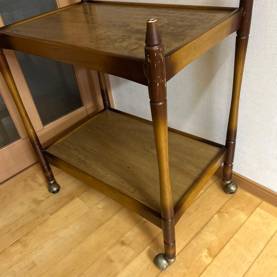 はづ！！　昭和レトロ！ヴィンテージ！マツダ　松田産業　木製キッチンワゴン