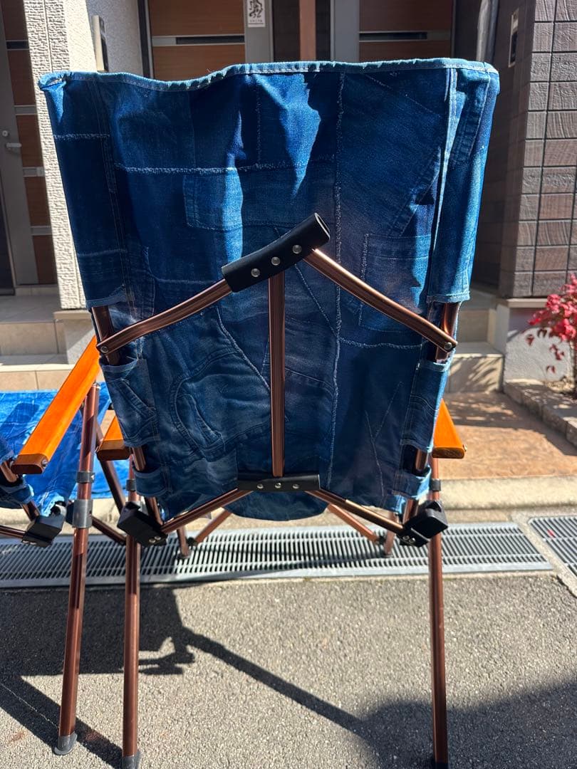 コールマンコラボmonroデニムブルー 折りたたみチェア 2脚セット