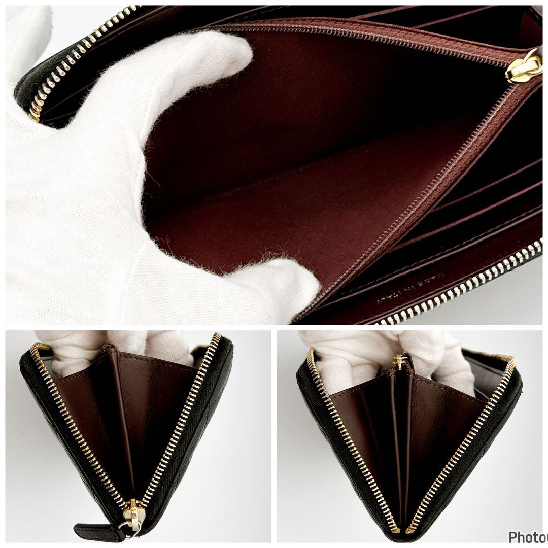 TS　シャネル✨マトラッセ✨キャビアスキン✨ラウンドファスナー長財布　48