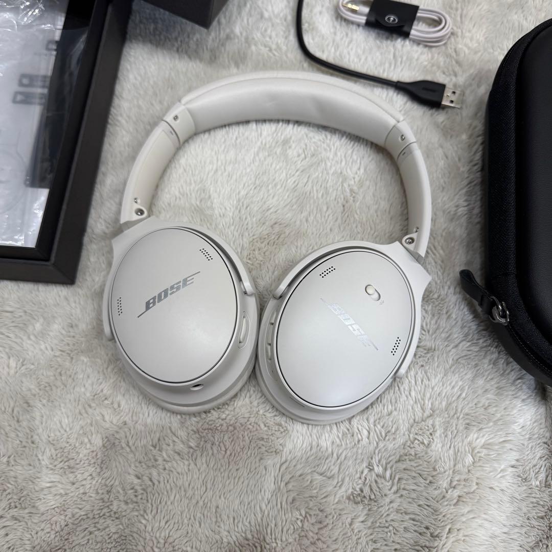 Bose QC-45 ワイヤレスヘッドホン ホワイト