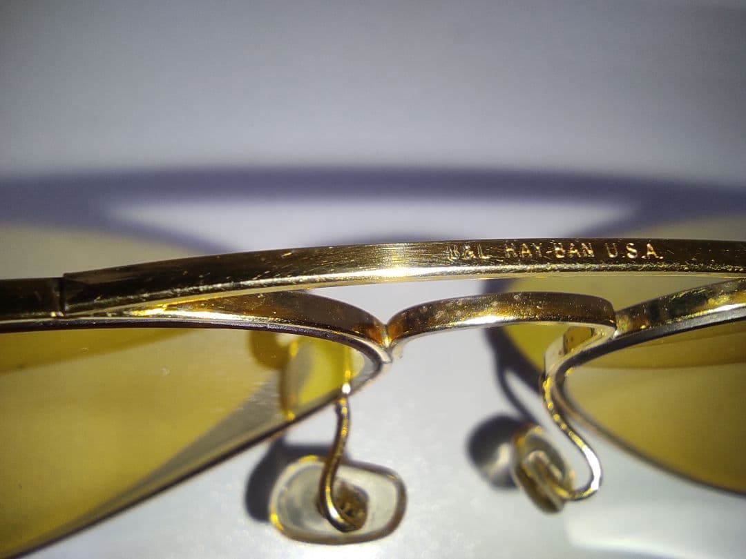 レイバン Ray-Ban USA B＆L レトロサングラス　金色フレーム