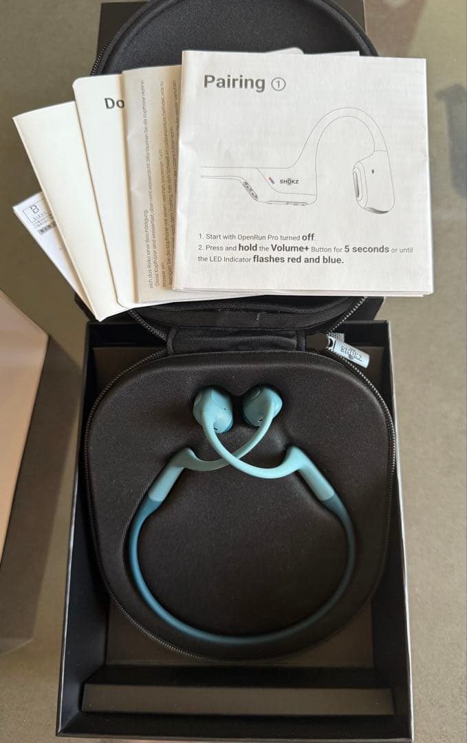 骨伝導イヤホン OPENRUN PRO 青