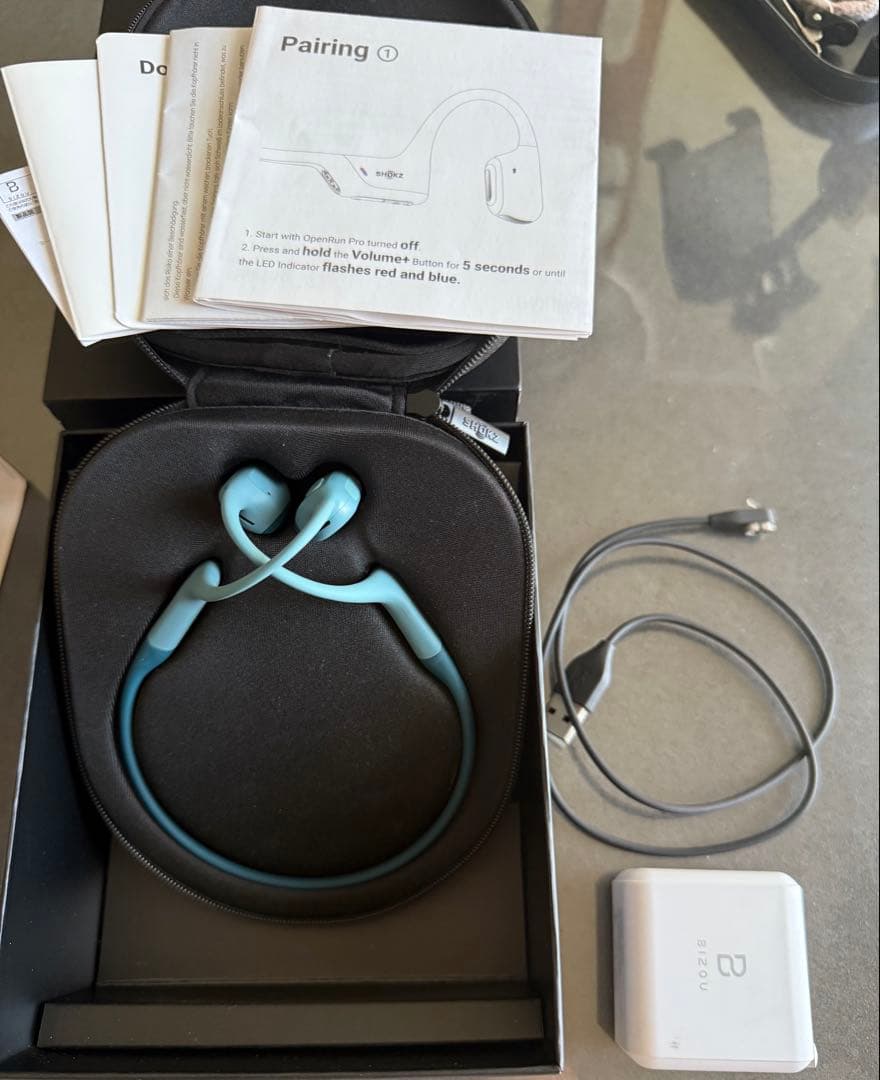 骨伝導イヤホン OPENRUN PRO 青