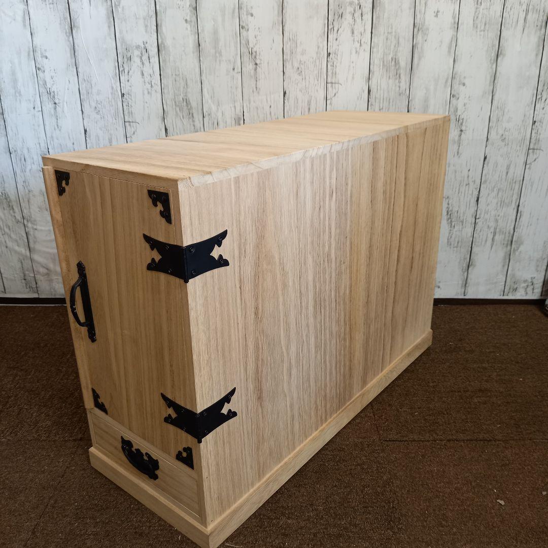 掛け軸保管 桐箪笥 タンス 収納 木製 和風 トップアート掛軸12本付き