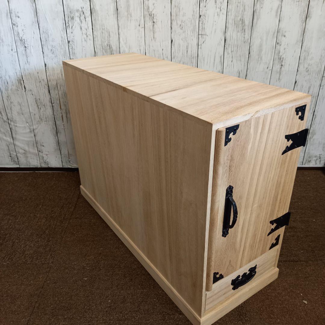 掛け軸保管 桐箪笥 タンス 収納 木製 和風 トップアート掛軸12本付き