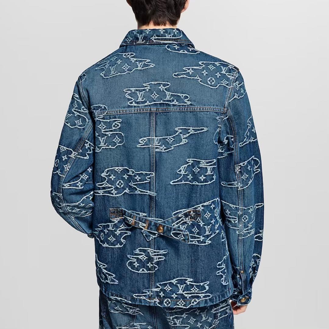 新作 LV×NIGOコラボ Gジャン デニムジャケット モノグラム 48