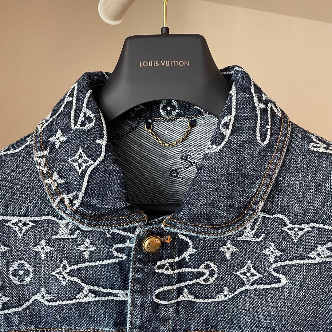 新作 LV×NIGOコラボ Gジャン デニムジャケット モノグラム 48