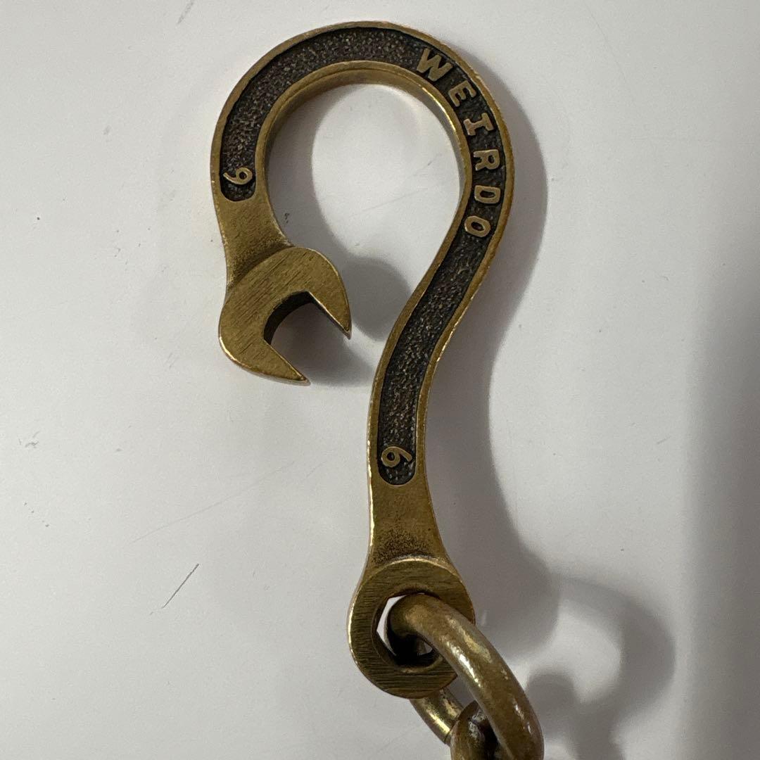 【初期モノ】レア！WEIRDO スパナ ウォレットチェーン プラス　真鍮製