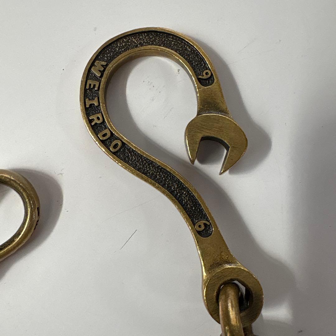 【初期モノ】レア！WEIRDO スパナ ウォレットチェーン プラス　真鍮製