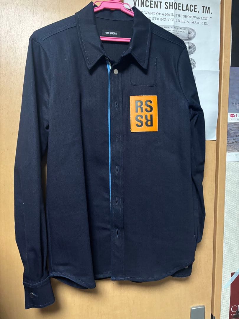 RAF SIMONS RSパッチ シャツ デニムジャケット　XS ネイビー