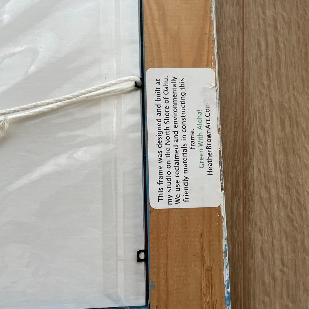純正額付きHeather Brownアートフレーム絵画　ハワイロンハーマンwtw