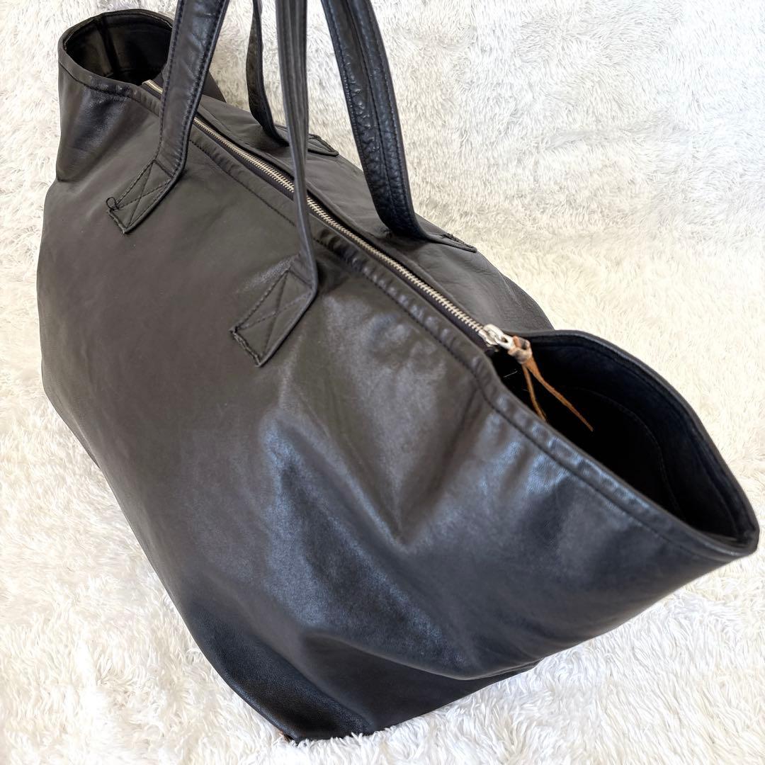 Y's YOHJI YAMAMOTO ボストンバッグ オールレザー 大容量 黒