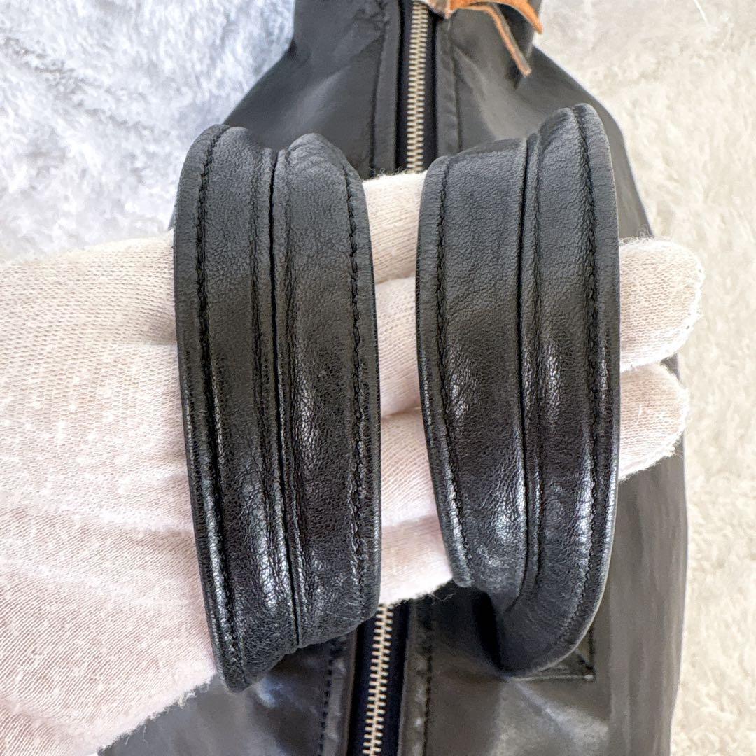 Y's YOHJI YAMAMOTO ボストンバッグ オールレザー 大容量 黒