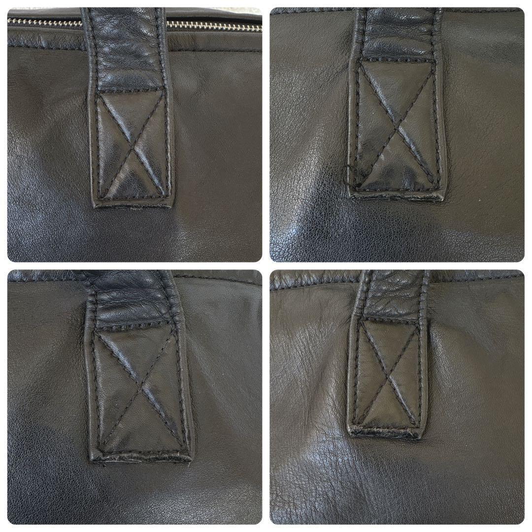 Y's YOHJI YAMAMOTO ボストンバッグ オールレザー 大容量 黒