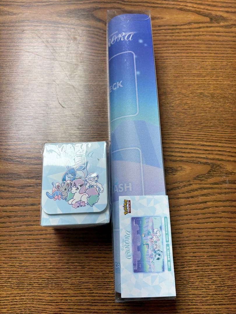 ポケモンカード　韓国限定　プレイマット　デッキケース　「aurora」