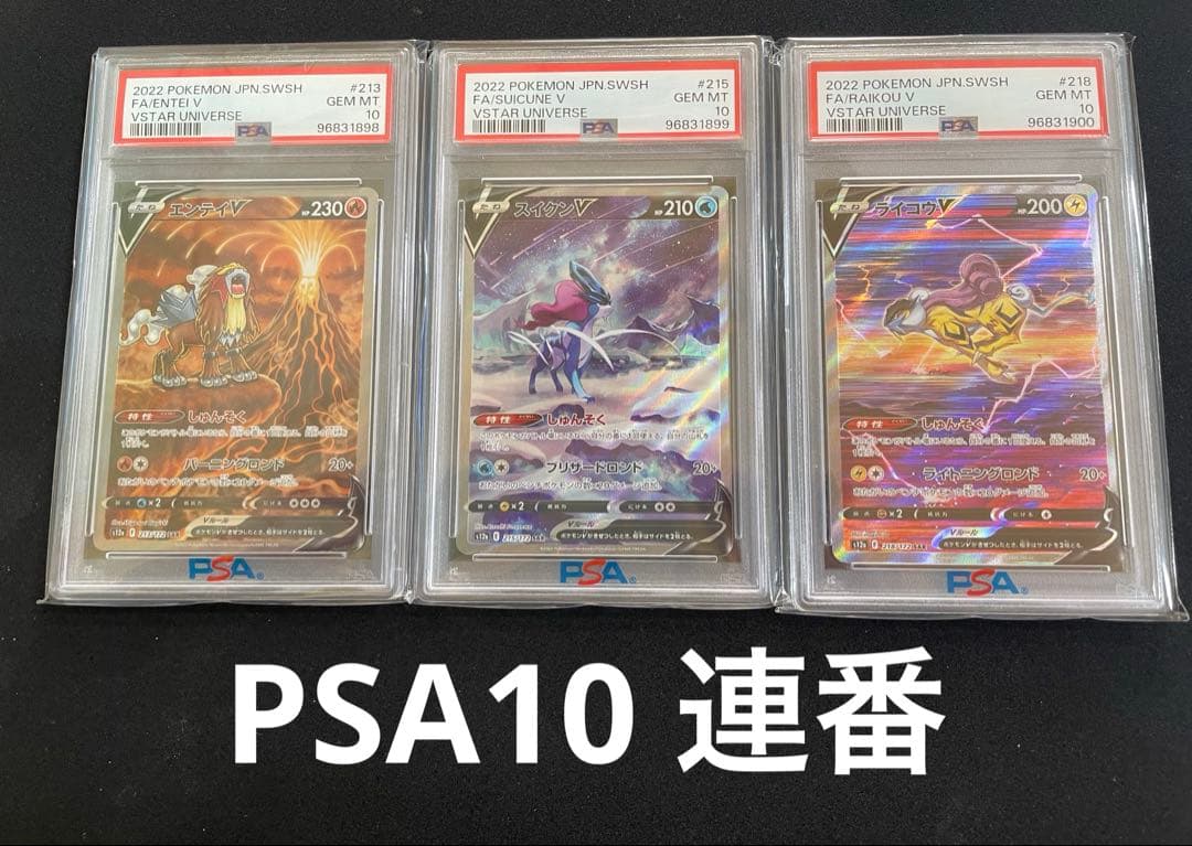 ブイユニ　3犬　PSA10 連番