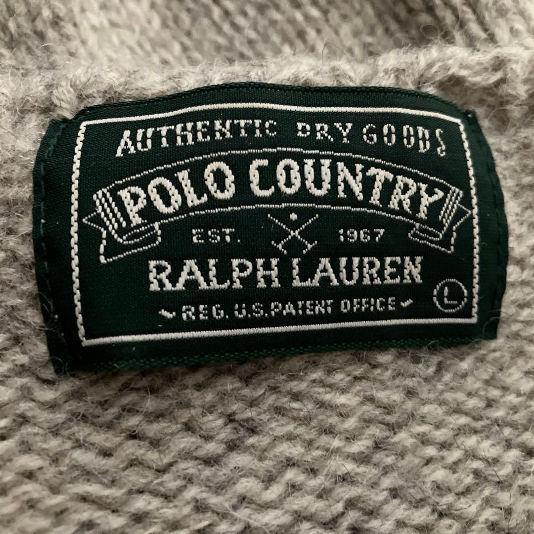極美品 90s ポロスポーツマン ポロカントリー フィッシング セーター ニット