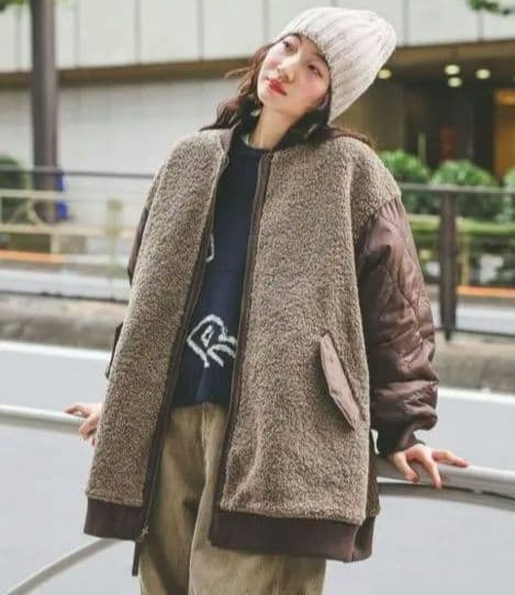 リバーシブルロングMA‐1　ニコアンド