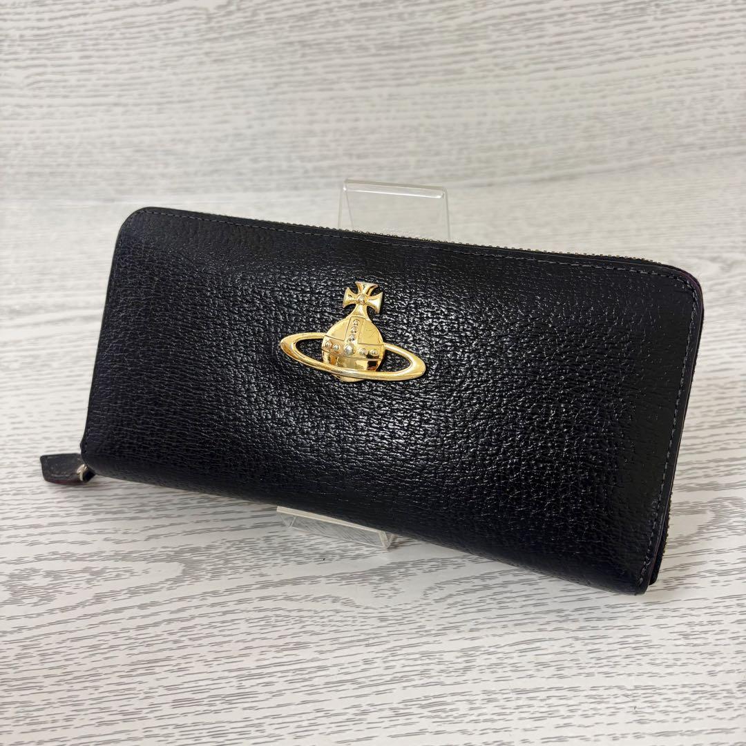 極美品　vivienne ヴィヴィアン　長財布　ラウンドファスナー　S8138