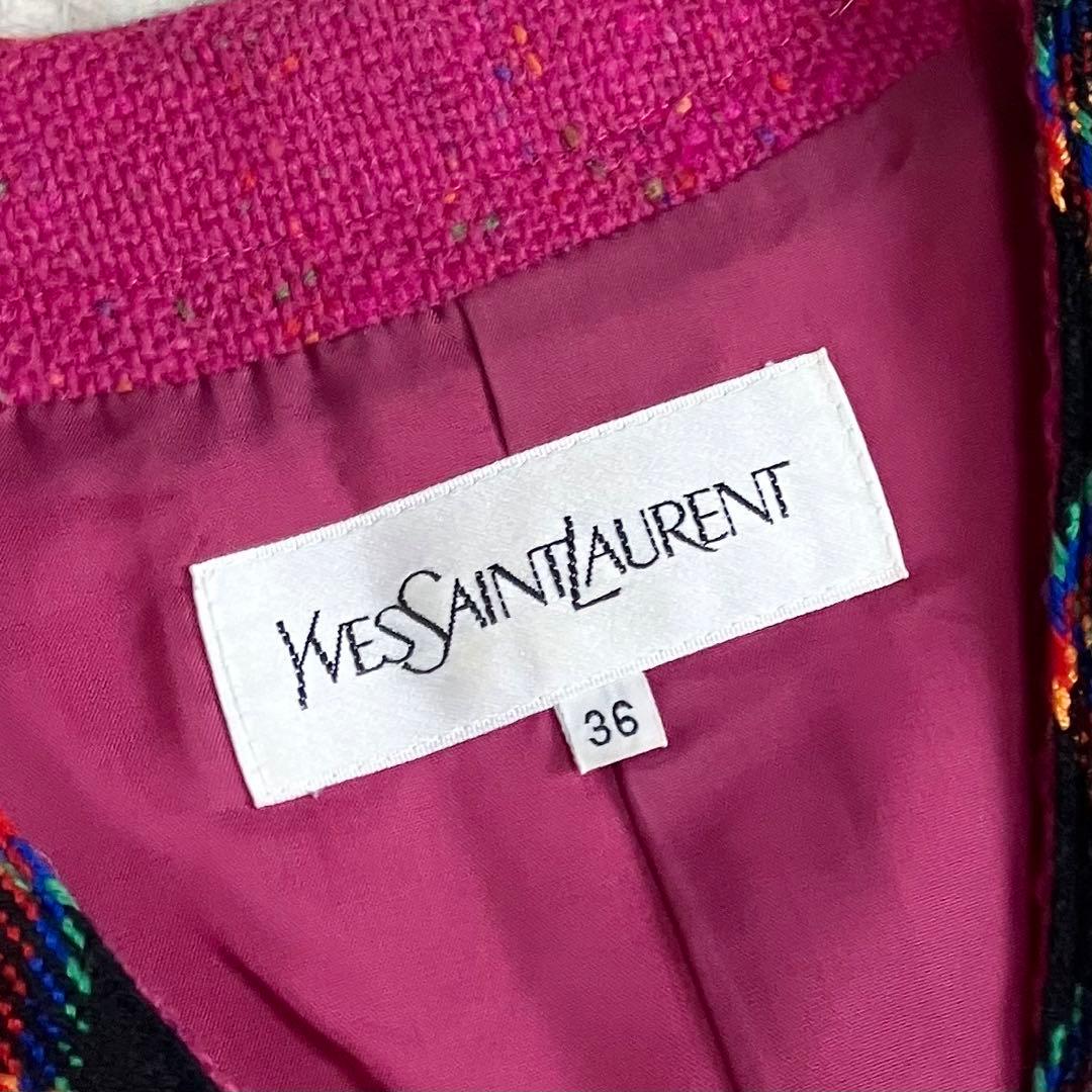Yves Saint Laurent イヴサンローラン　ジャケット　ルビーピンク