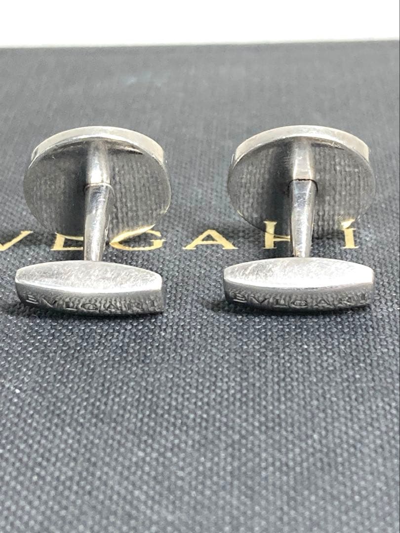 BVLGARI ブルガリ　ブルガリ　シルバー　カフス　カフスリンクス　袋付き