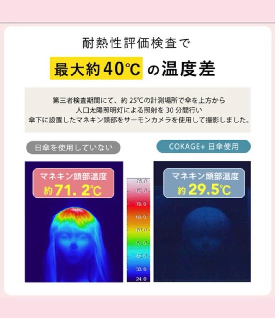 折りたたみ傘 最高水準の日傘　COKAGE+ 木の手元　２WAY