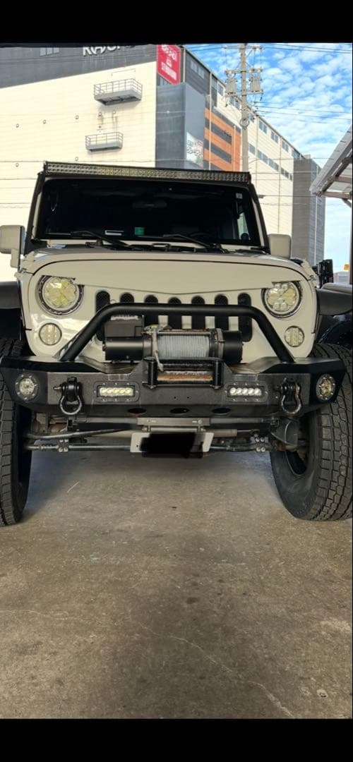さ*ー様 JKラングラー パラマウント 前後バンパー サイドステップ LEDライ