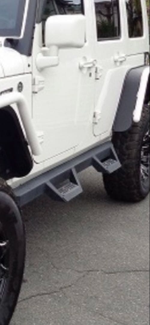 さ*ー様 JKラングラー パラマウント 前後バンパー サイドステップ LEDライ