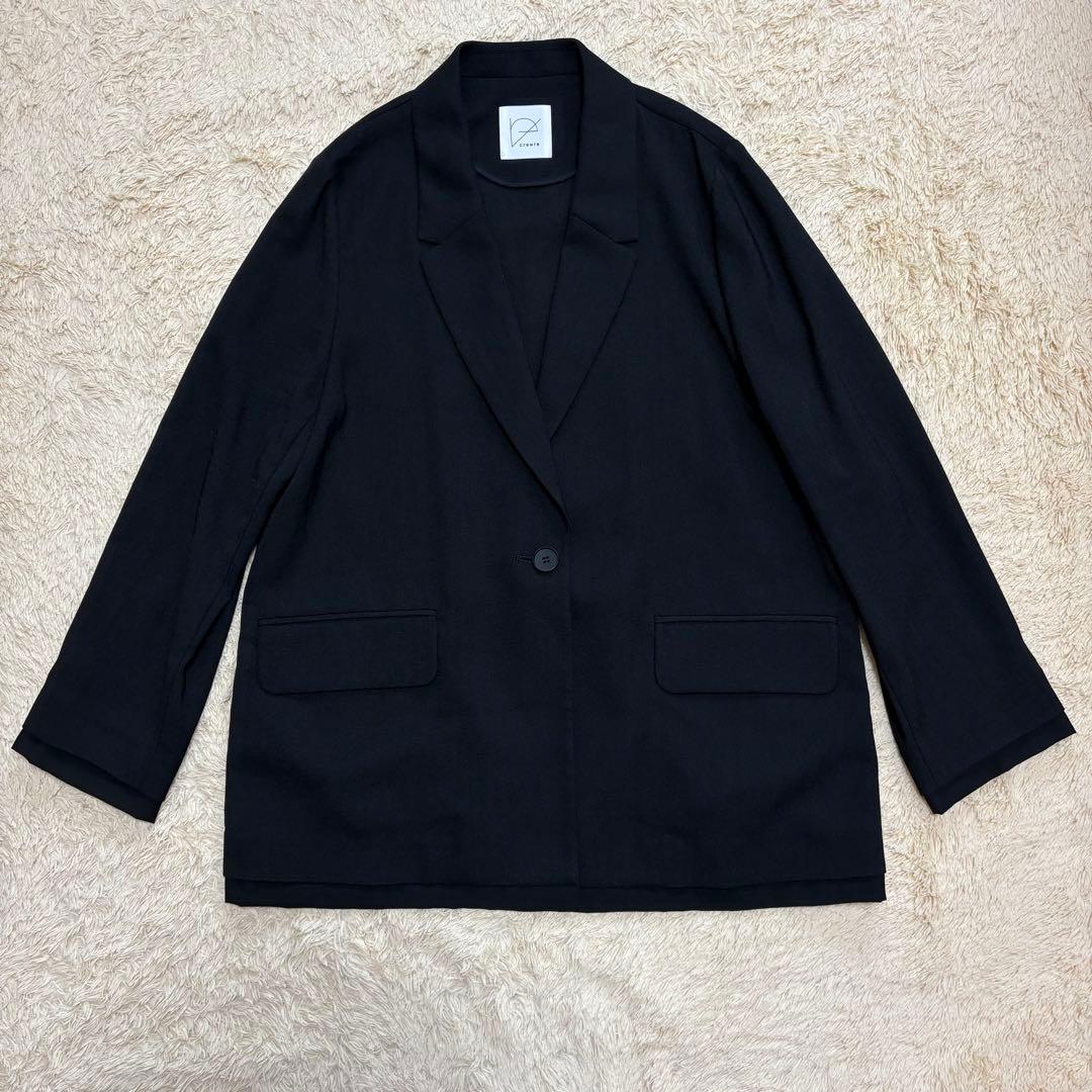 【レア✨️】Crewre クルーレ レイヤード シアー ジャケット ブラック