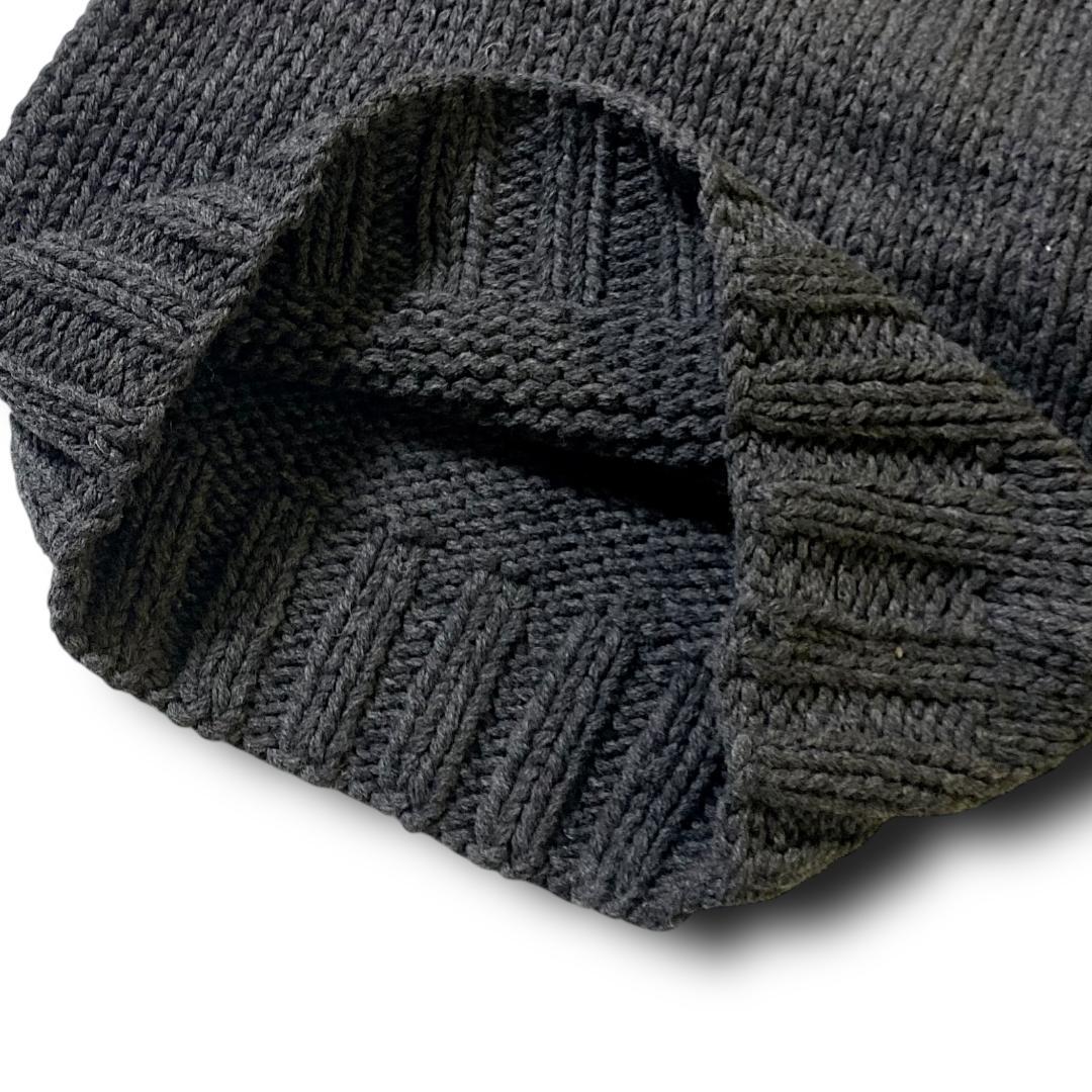 M 定4.9万 TMT 毛100％ タートルネック ニット セーター 黒 新品