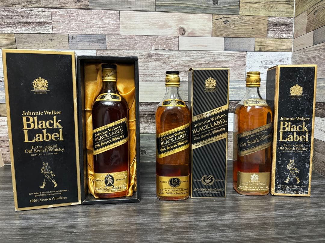 古酒　未開栓　Johnnie Walker Black Label 3本セット