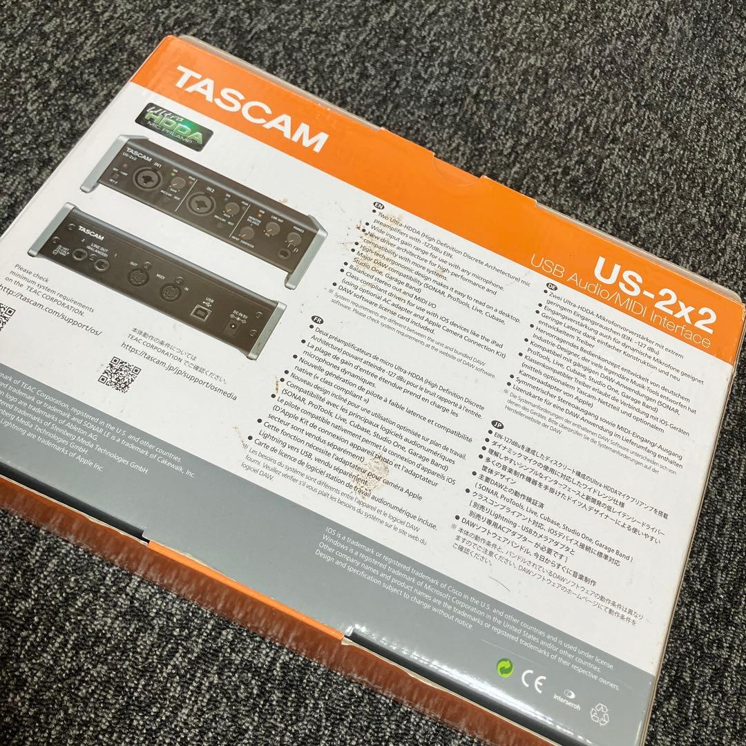 新品未使用　TASCAM US-2x2 USBオーディオインターフェース