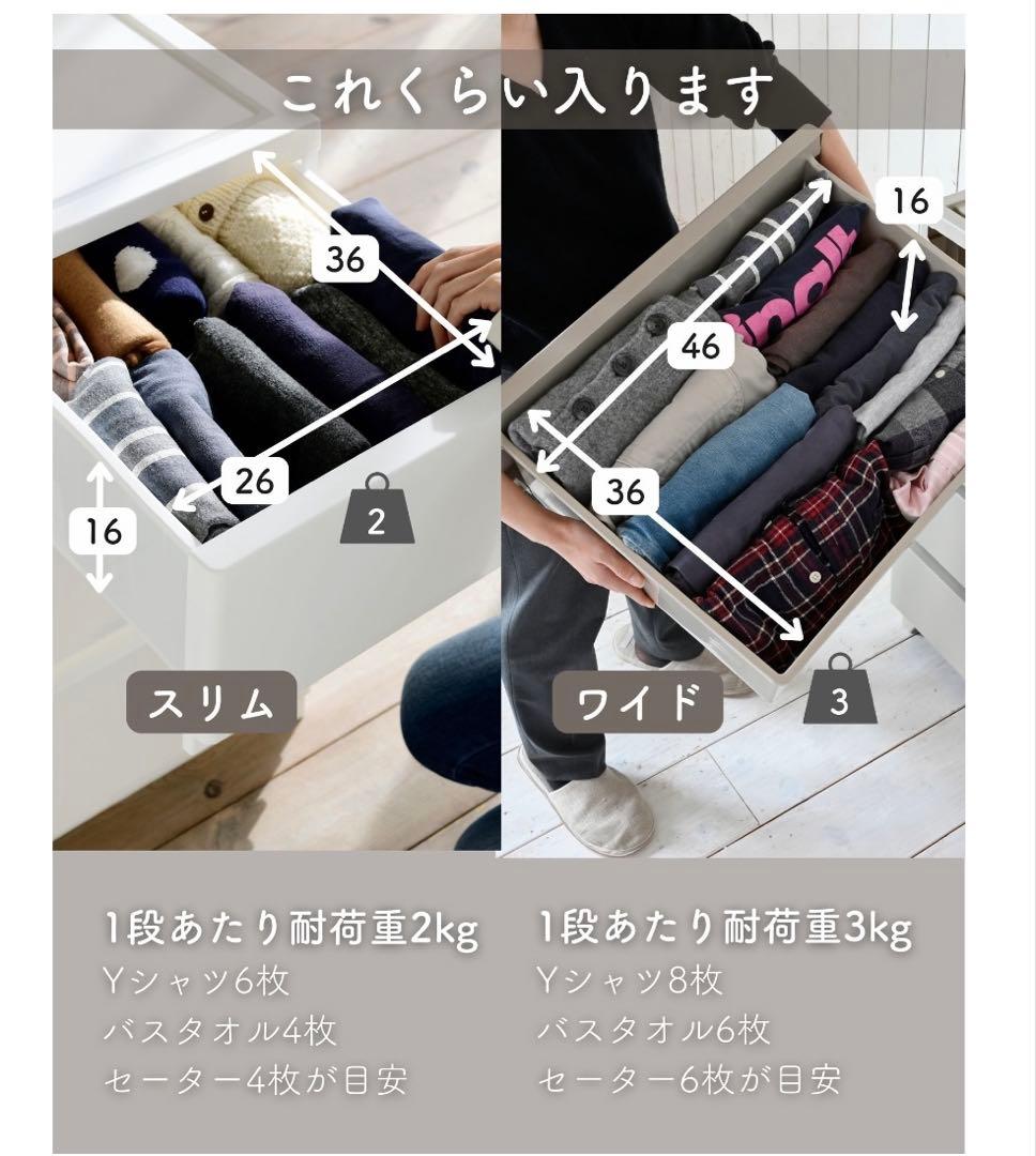 使用１年 チェスト2個セット 天板付き