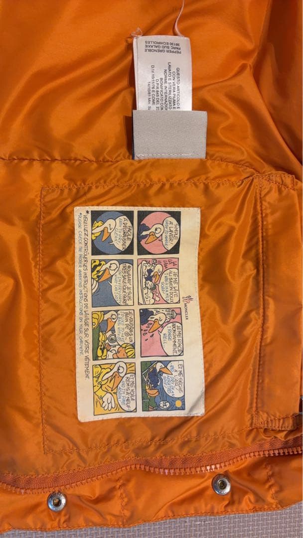 MONCLER ダウンベスト オレンジ 00