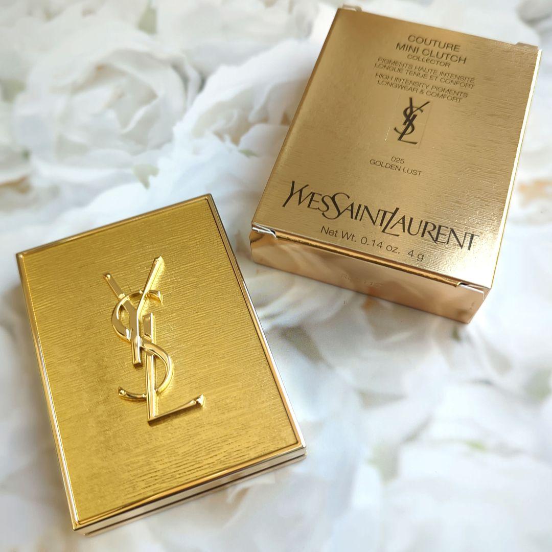 イブ・サンローラン　クチュールミニクラッチ025　ゴールデンラスト
