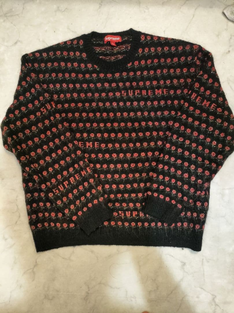 トップス Supreme 25aw Flowers llic Sweater