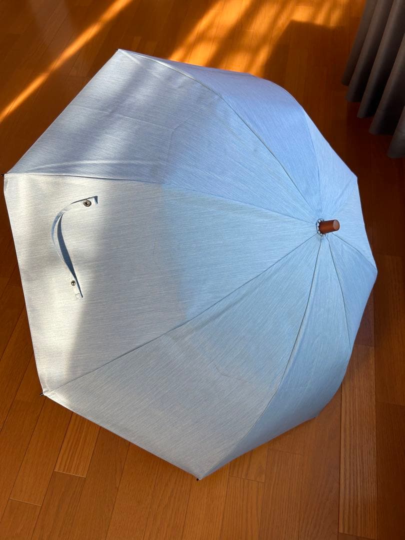 サンバリア100 ２段折 日傘 フロストブルー