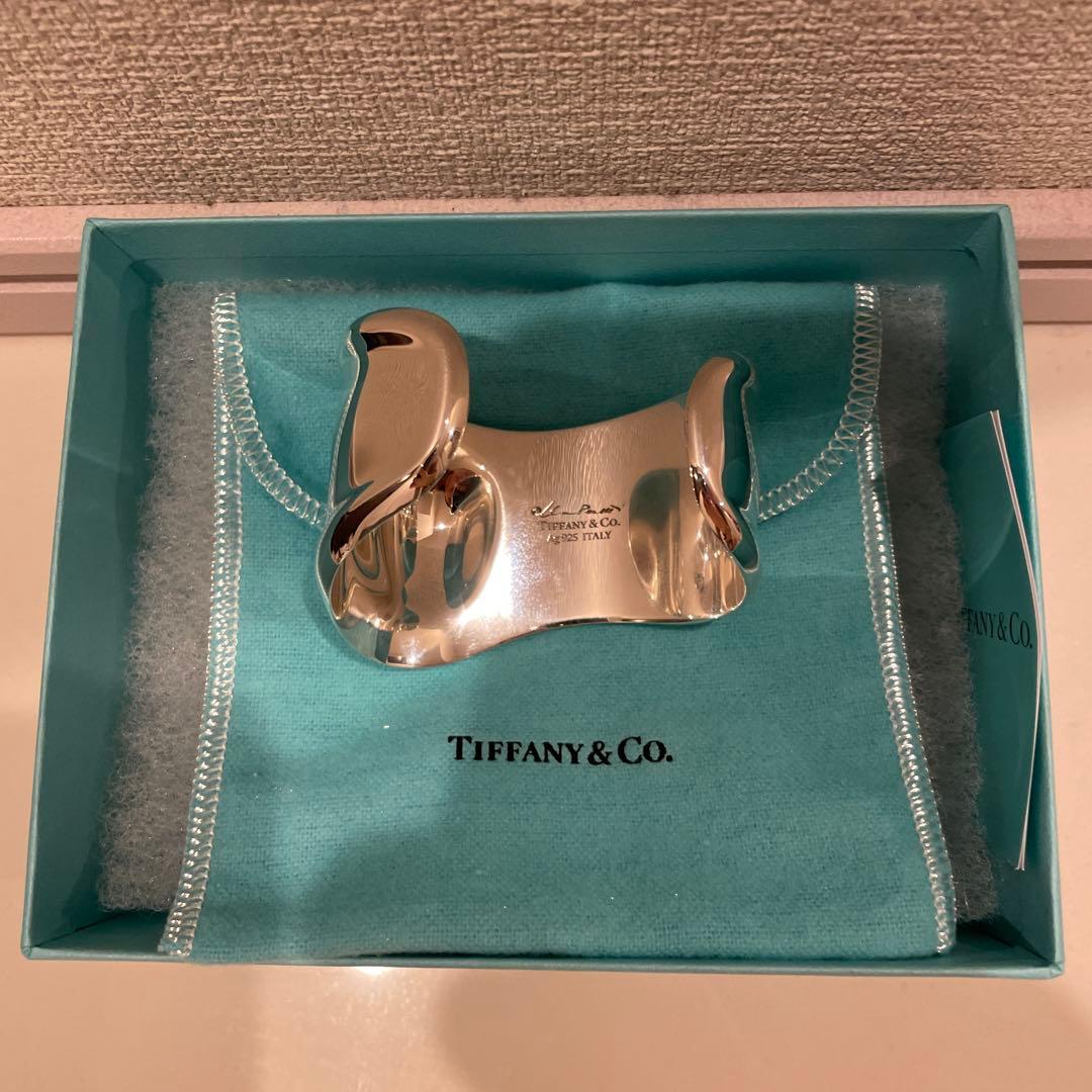 未使用（クリーニング済）　ティファニー ボーンカフ スモール AG925 左手用
