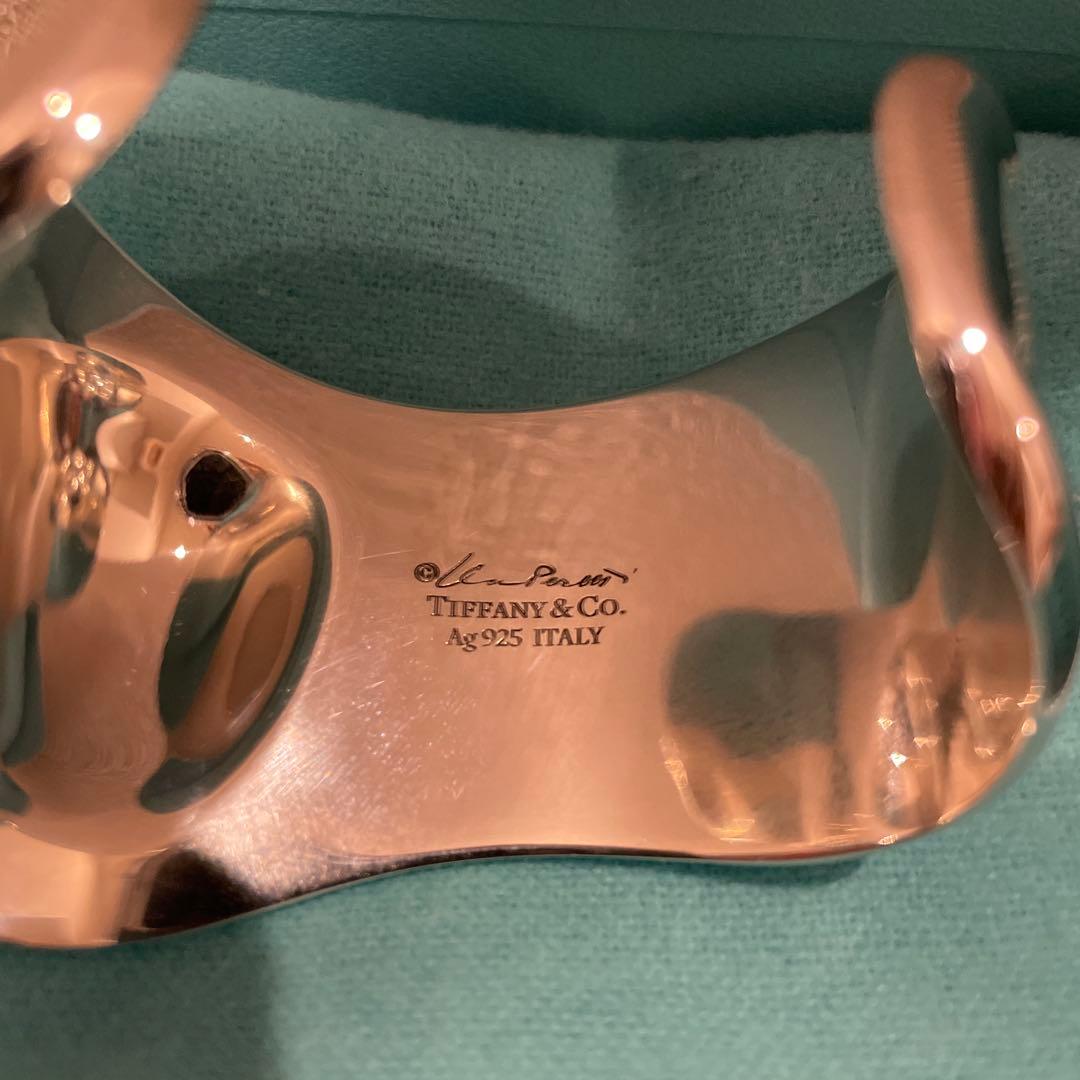 未使用（クリーニング済）　ティファニー ボーンカフ スモール AG925 左手用