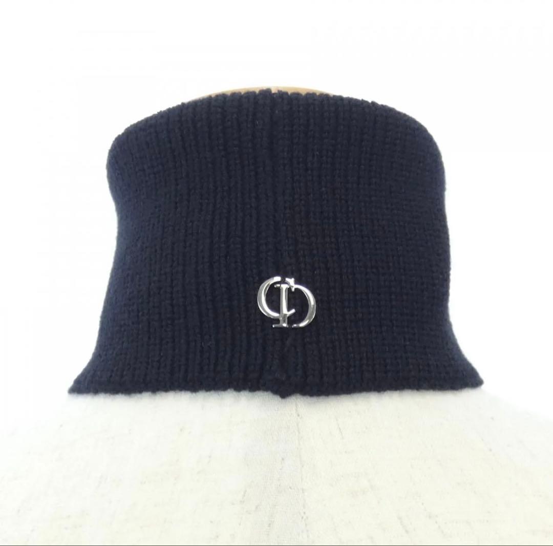 極美品 クリスチャンディオール CHRISTIAN DIOR ネックウォーマー